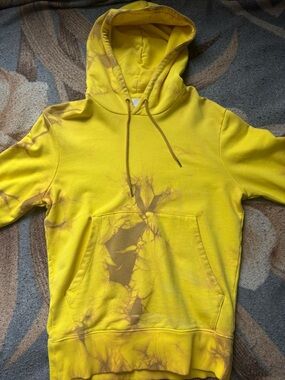 Helmut Lang Tie Dye Yellow Hoodie